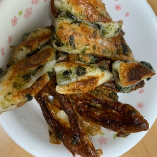 お好み焼き粉でちくわの磯部焼き